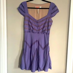 Free people violet lace dress